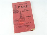 Vintage 1930's Paris Tourist Book with Maps