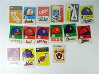 Lot of Vintage MLB Sticker Cards - Each team has