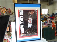 Michael Jordan Autographed Poster in Plexiglass