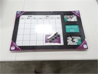 Magnetic Dry Erase Calendar w/ Picture Frames -