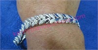 sterling silver cheveron style bracelet