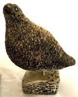 Native Art Of Alaska Bird Carved Ossified Bone