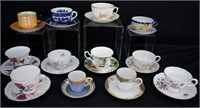 12 Assorted Tea Cups & Saucers Lot