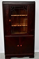 Vintage China / Curio Cupboard - 57.5"h x 30"l