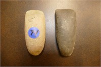 NATIVE AMERICAN ARTIFACTS/ TWO STONE AXE HEADS