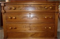 Antique Dresser, 3 drawers, Eastlake Style