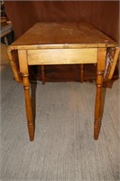 Vintage wood drop leaf table