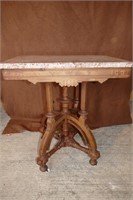 Antique Victorian marble top Parlor Table, Niagra