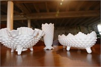 Hobnail milkglass