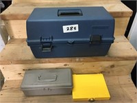 LOT of 3 Plastic Toolboxes