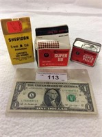 Vintage misc gun pellets and B.B’s. Tin and box