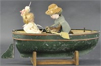 LADY AND GIRL IN ROWBOAT AUTAMATA