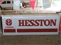 HESSTON FIAT AGRI D/S LIGHTED SIGN - 97" X 36"