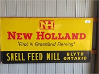 NEW HOLLAND SST EMBOSSED SIGN -