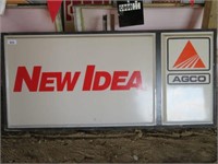 NEW IDEA AGCO PLASTIC D/S SIGN - 100" X 46"