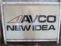 AVCO NEW IDEA PLASTIC SIGN - 75" X 51"