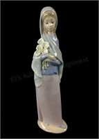 Lladro Porcelain #4650 Girl With Calla Lilies