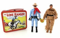 Lone Ranger & Tonto Lunch Box & Action Figures