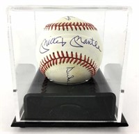 Autographed Baseball W/ Mickey Mantle,
