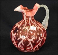 Spanish Lace 7" pitcher - cranberry opal