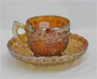 Imperial Grape cup & saucer - marigold