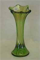 Miniature Morning Glory 7" vase - green