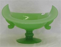 Dolphin large compote - jade green