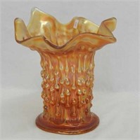 April Showers 5 1/2" squatty vase w/ruffled top