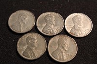 1943 Steel Cent's Lot of 5