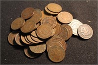 Lot of 39 Post-1900 Indian Head Cents