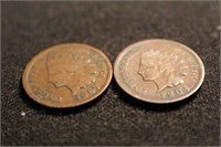 1904 and 1907 Indian Head Cent Coins