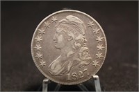 1827 Bust Half Dollar Silver Coin BEAUTIFUL XF