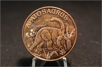 Apatosaurus .999 1oz Copper Round Limited Edition