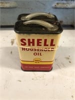 2 SHELL HOUSEHOLD OIL TINS