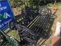 CAST IRON VICTORIAN STYLE OUTDOOR BENCH