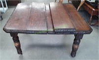Victorian Oak Jacobean Carved Dining Table