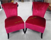 Red Cynthia Rowley Upholstered Chair