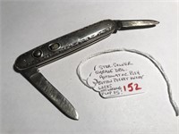 STERLING SILVER SHRADE AUTOMATIC POCKET KNIFE