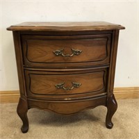FRENCH 2 DRAWER NIGHTSTAND