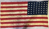 EARLY AMERICAN FLAG - 48 STARS
