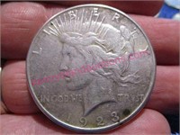 1923-S peace silver dollar
