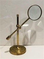 BRASS TABLE TOP MAGNIFYING GLASS