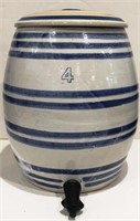 BLUE AND WHITE STONEWARE COOLER