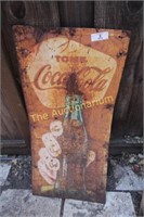 Vintage metal Coca Cola Sign