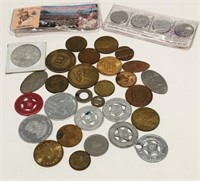 VARIOUS TOKENS, MEDALLIONS, AND COMMERATIVE COINS