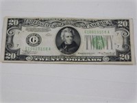 1934 Federal Reserve Note $20 bill
