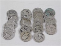 $5.75 in silver Washington quarters, unsorted
