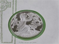 1975 St. Patrick's Day, .999 silver w/cachet