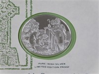 1975 St. Patrick's Day, .999 silver w/cachet