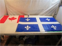 Un drapeau du Quebec & Canada